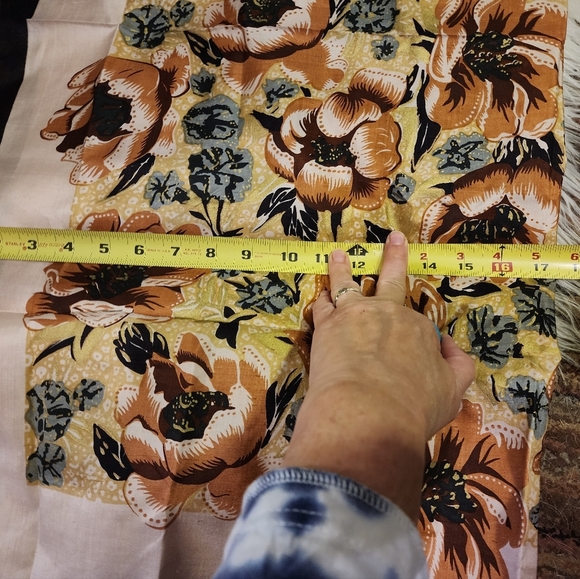 Vintage Shatung Thai silk rose scarf‎ NEW - Picture 7 of 11